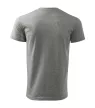 Malfini Heavy New - Kerek nyakú unisex póló - Sötétszürke melírozott - XS