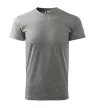 Malfini Heavy New - Kerek nyakú unisex póló - Sötétszürke melírozott - XL