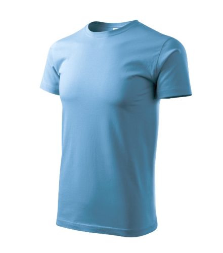 Malfini Heavy New - Kerek nyakú unisex póló - Azúrkék - XS