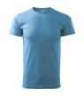 Malfini Heavy New - Kerek nyakú unisex póló - Azúrkék - S