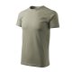 Malfini Heavy New - Kerek nyakú unisex póló - Világos khaki - M