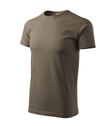 Malfini Heavy New - Kerek nyakú unisex póló - Army - XS