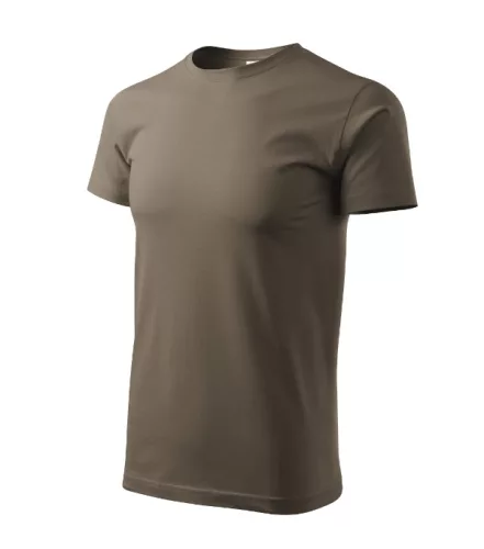 Malfini Heavy New - Kerek nyakú unisex póló - Army - XS
