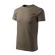 Malfini Heavy New - Kerek nyakú unisex póló - Army - XS