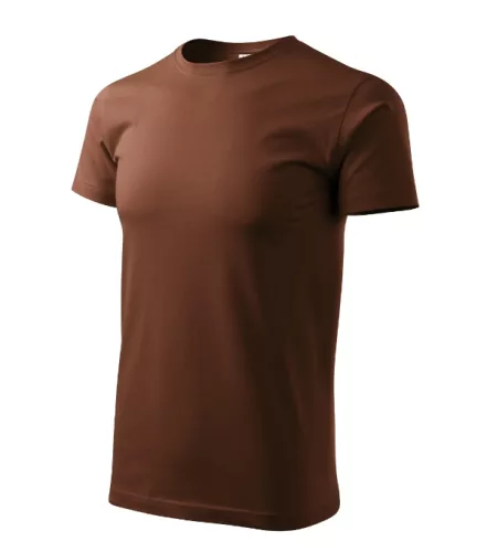 Malfini Heavy New - Kerek nyakú unisex póló - Csokoládébarna - XS