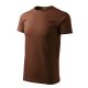 Malfini Heavy New - Kerek nyakú unisex póló - Csokoládébarna - M