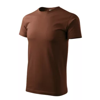   Malfini Heavy New - Kerek nyakú unisex póló - Csokoládébarna - L