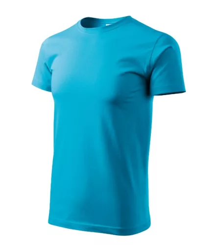 Malfini Heavy New - Kerek nyakú unisex póló - Türkiz - XS