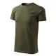 Malfini Heavy New - Kerek nyakú unisex póló - Military - XS