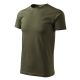Malfini Heavy New - Kerek nyakú unisex póló - Military - XL