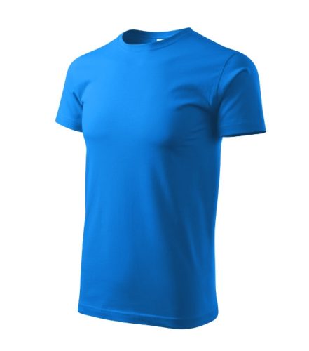 Malfini Heavy New - Kerek nyakú unisex póló - Snorkel kék - M