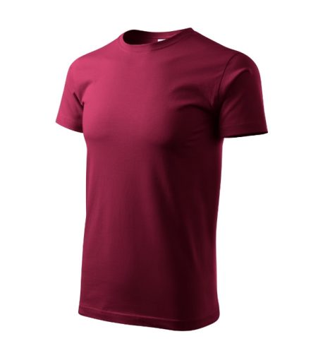 Malfini Heavy New - Kerek nyakú unisex póló - Garnet - M