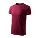 Malfini Heavy New - Kerek nyakú unisex póló - Garnet - M