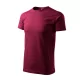 Malfini Heavy New - Kerek nyakú unisex póló - Garnet - 2XL