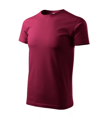 Malfini Heavy New - Kerek nyakú unisex póló - Garnet - 3XL