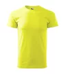 Malfini Heavy New - Kerek nyakú unisex póló - Neon sárga - 2XL