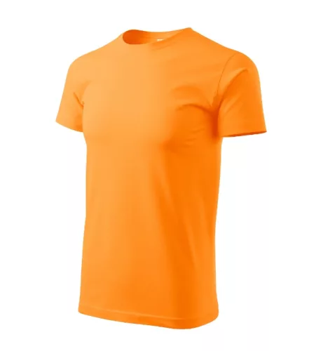 Malfini Heavy New - Kerek nyakú unisex póló - Mandarinsárga - S