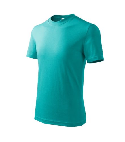 Malfini Basic - Kerek nyakú gyerek póló - Smaragdzöld - 110 cm/4 éves