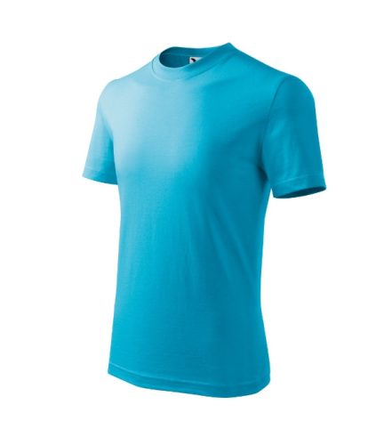 Malfini Basic - Kerek nyakú gyerek póló - Türkiz - 110 cm/4 éves