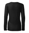 Malfini Slim - Kerek nyakú, hosszú ujjú női póló - Fekete - 2XL