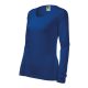 Malfini Slim - Kerek nyakú, hosszú ujjú női póló - Királykék - 2XL