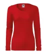 Malfini Slim - Kerek nyakú, hosszú ujjú női póló - Piros - 2XL