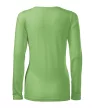 Malfini Slim - Kerek nyakú, hosszú ujjú női póló - Borsózöld - 2XL