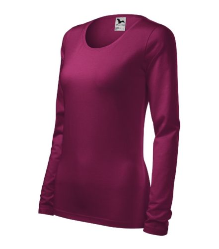 Malfini Slim - Kerek nyakú, hosszú ujjú női póló - Rododendron - 2XL