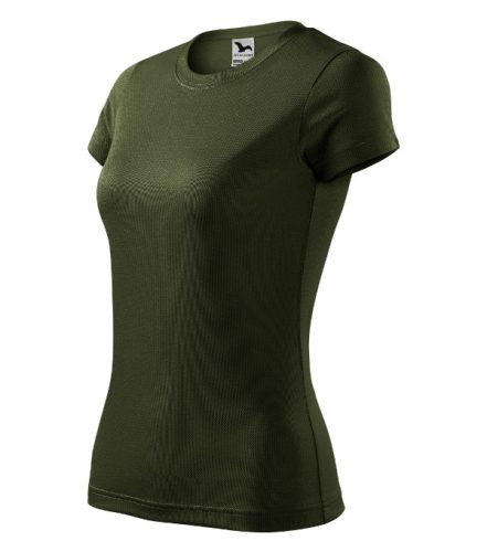 Malfini Fantasy - Kerek nyakú női póló - Military - 2XL