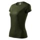 Malfini Fantasy - Kerek nyakú női póló - Military - 2XL