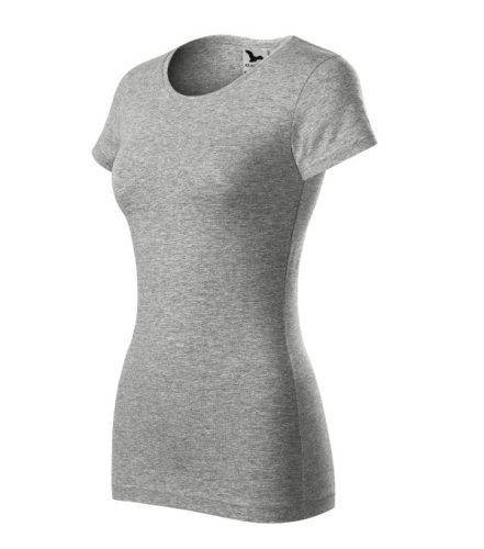 Malfini Glance - Kerek nyakú női póló - Sötétszürke melírozott - 2XL