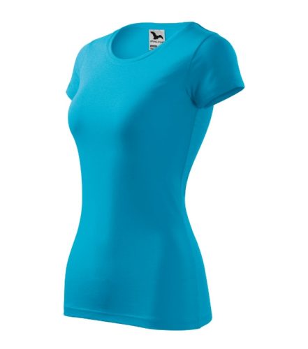 Malfini Glance - Kerek nyakú női póló - Türkiz - 2XL