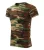 Malfini Camouflage - Kerek nyakú, terepmintás unisex póló - Barna terepszín - M
