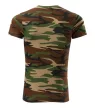 Malfini Camouflage - Kerek nyakú, terepmintás unisex póló - Barna terepszín - M