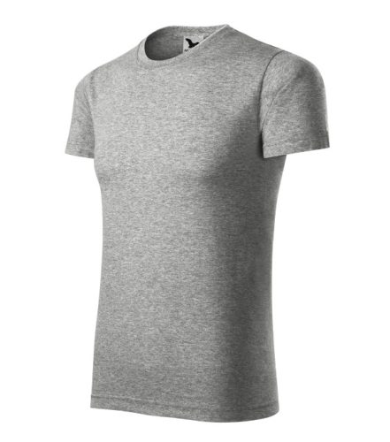 Malfini Element - Kerek nyakú unisex póló - Sötétszürke melírozott - XS