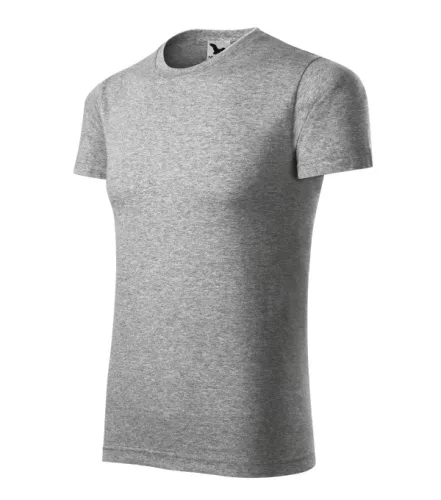 Malfini Element - Kerek nyakú unisex póló - Sötétszürke melírozott - XS