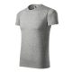 Malfini Element - Kerek nyakú unisex póló - Sötétszürke melírozott - L