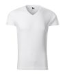 Malfini Slim Fit V-neck - V nyakú, testhezálló szabású férfi póló - Fehér - S