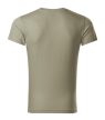 Malfini Slim Fit V-neck - V nyakú, testhezálló szabású férfi póló - Világos khaki - 2XL