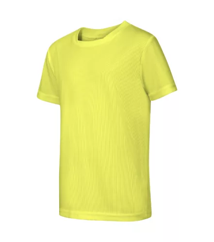 Malfini Fantasy - Különlegesen kialakított nyakkivágású gyerek póló - Neon sárga - 122 cm/6 éves