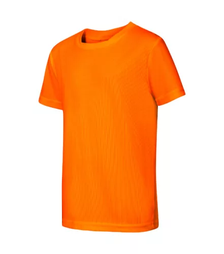 Malfini Fantasy - Különlegesen kialakított nyakkivágású gyerek póló - Neon narancssárga - 122 cm/6 éves
