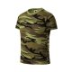 Malfini Camouflage - Kerek nyakú, terepmintás gyerek póló - Zöld terepszín - 146 cm/10 éves