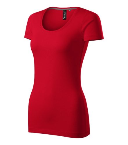 Malfini Premium Action - Mélyebb, kerek nyakú, testhezálló szabású női póló - F1 piros - 2XL