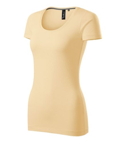 Malfini Premium Action - Mélyebb, kerek nyakú, testhezálló szabású női póló - Bourbon vanilla - XS