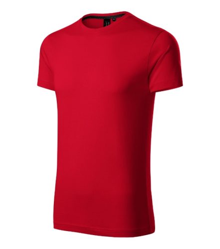 Malfini Premium Exclusive - Kerek nyakú, testhezálló szabású férfi póló - F1 piros - 2XL