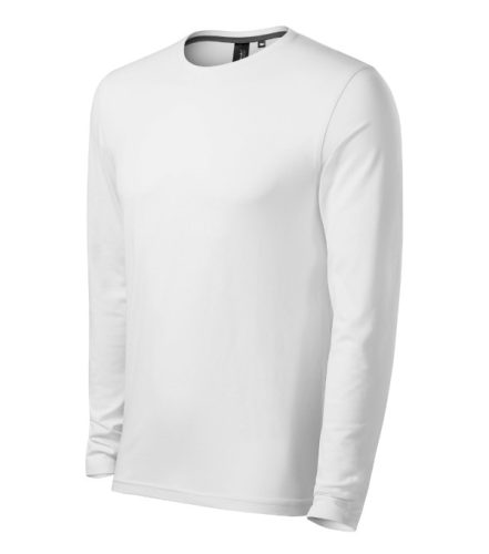 Malfini Premium Brave - Kerek nyakú, hosszú ujjú férfi póló - Fehér - XL