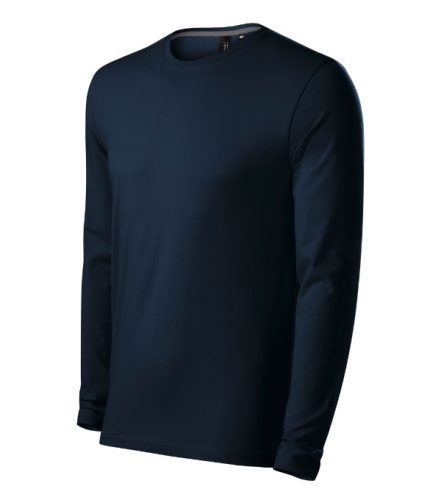 Malfini Premium Brave - Kerek nyakú, hosszú ujjú férfi póló - Tengerészkék - 2XL