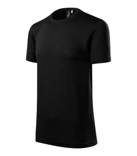 Malfini Premium Merino Rise - Keskeny nyakkivágású férfi póló - Fekete - 3XL