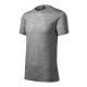 Malfini Premium Merino Rise - Keskeny nyakkivágású férfi póló - Sötétszürke melírozott - S