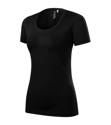 Malfini Premium Merino Rise - Keskeny nyakkivágású női póló - Fekete - XS